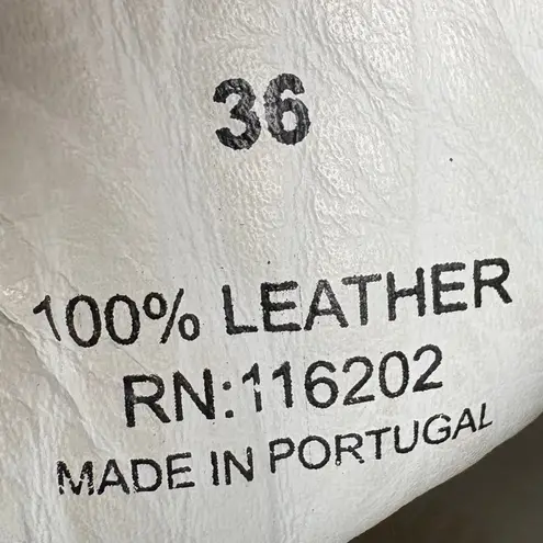 Zadig & Voltaire High Top Flash Sneaker White Lightning Lace Up Leather Size 36