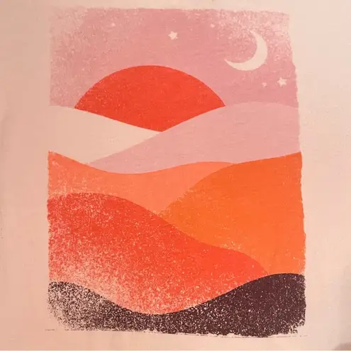 Wonderly 3/4 Sleeve Sunset Graphic T-Shirt {PETITE}