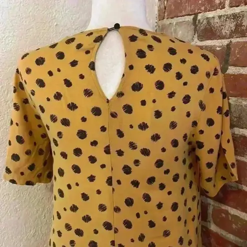 MINKPINK Last chance-  - Mustard Yellow Polka‎ Dot Assymetrical Dress