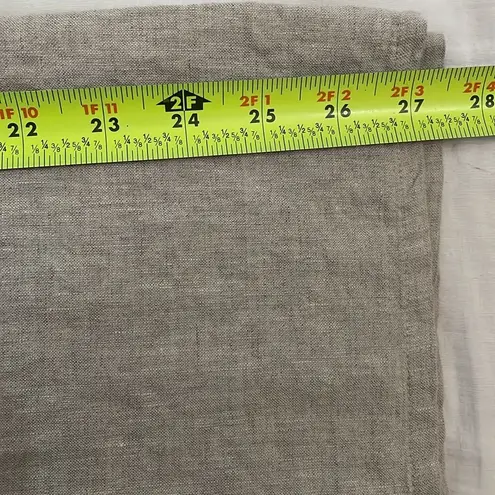 Match Point Beige Tan Linen Wide Leg Pull