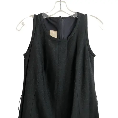 Vintage Saba Sleeveless Maxi Dress Size 8 Black Metallic 70s 80s Retro Sheath