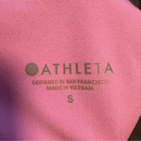 Athleta  Colorblock Leggings Black Pink Size Small