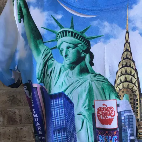 Badger Sports New York City Tee Top Times Square Taxis Broadway