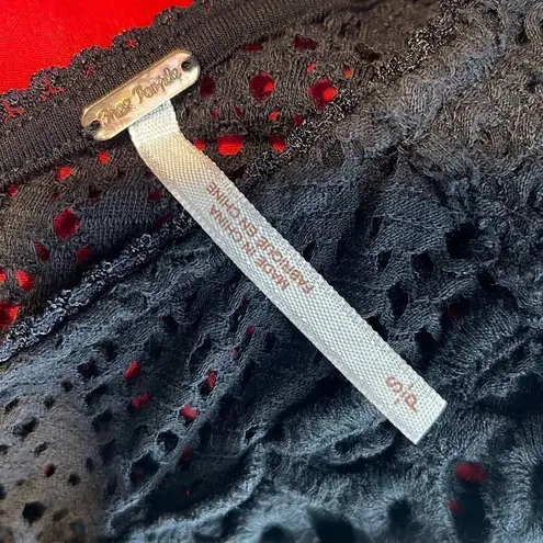 Free People  Womens Polyblend City Girl Bodycon‎ Crochet Dress Black Size S/P