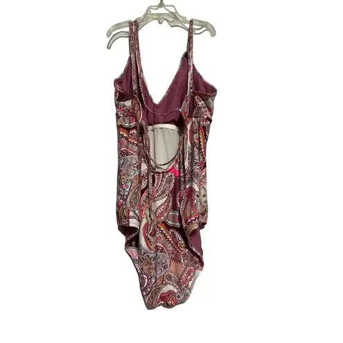 Alex Marie Women's One Piece Swimsuit Paisley Pattern Pink Size 16