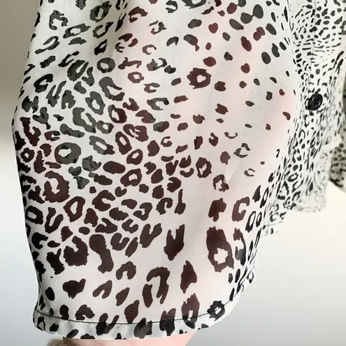 William Rast Animal Print Sheer Cami Y2K