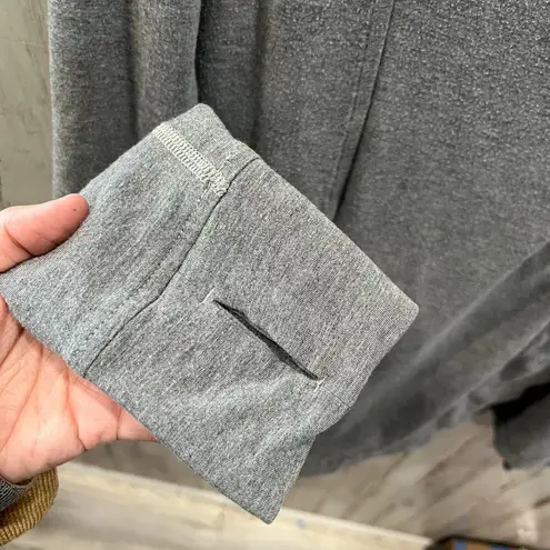 Lululemon  *READ* Coast Wrap Open Front Cardigan Waterfall Thumbholes Grey Size 8