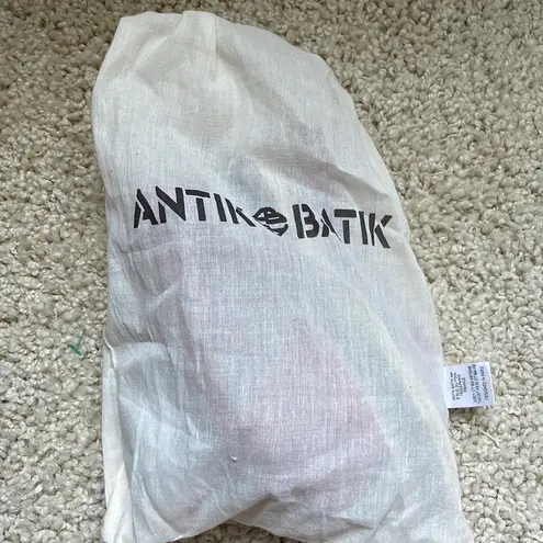 Johnny Was NEW Antik Batik Tori designed in Paris red raffia ankle wrap espadrilles