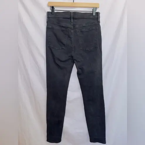 J.Crew  Black Wash Denim 10'' High Rise Skinny Jeans size 28