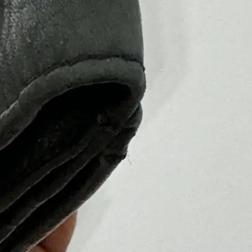 Fossil Vintage  Black Leather Snap Wallet Zipper Coin Pocket with Back Pouch