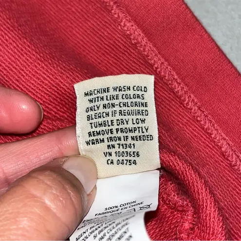 L.L. Bean Coral Red Pullover Rugby Sweater Women’s size XS