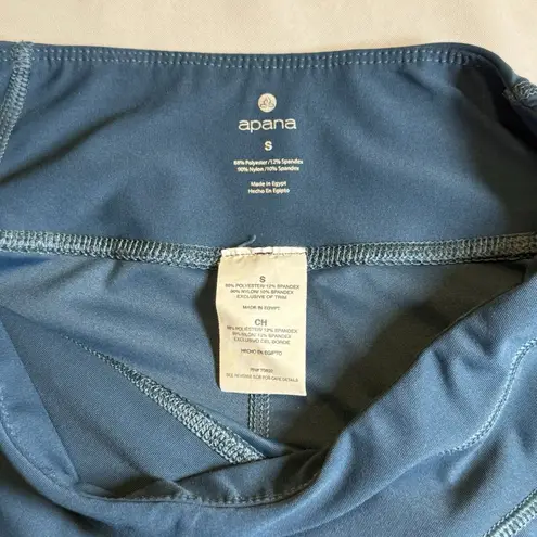 Apana Women's Teal Multi Yoga Gym Workout Athletic Active Leggings, Sz Small #