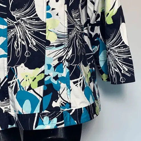 Christopher & Banks Floral Long Sleeve Jacket