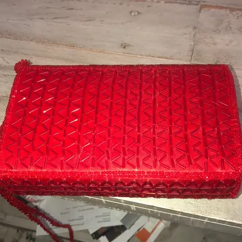 Bijoux Terner  Red Beaded Purse