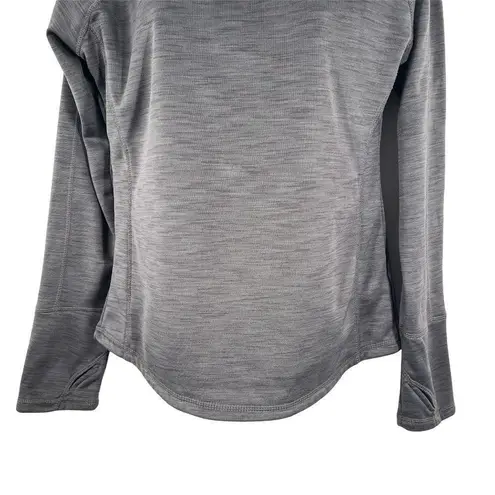 Umbro Athletic Side Zip Turtleneck Fleece Lined Gray Sweatshirt Medium