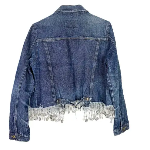 Urban Renewal NWT Urban Outfitters Remade Coin Trim Denim Jacket Medium/Large