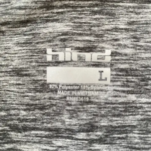 Hind athletic pants black & white marled women’s size large reflective NWT