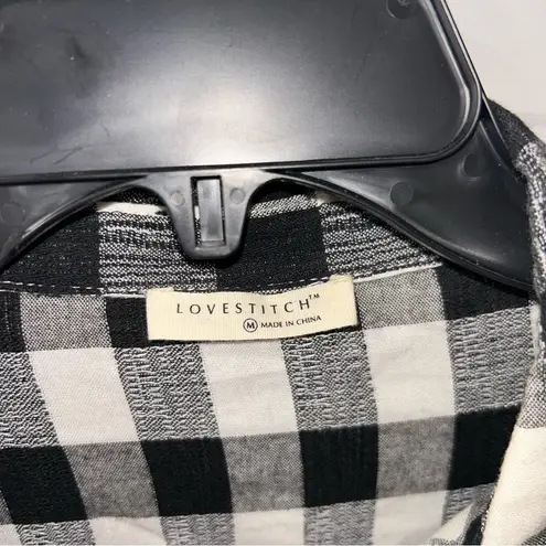 Lovestitch  Black/White Plaid Tunic/Dress Women’s Medium