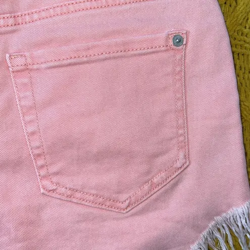 Inc international I.N.C. International Concepts Size 4/27 Pink Frayed Jean Shorts