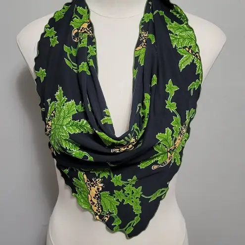 Edge Safari jersey knit circle triangle lettuce scarf