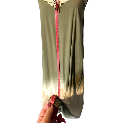Kiwi & Punch Maxi Dress Green White Ombre Casual Sleeveless Sundress Boho M EUC Size M