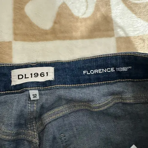 DL1961 | Florence Instasculpt Cropped Everglade Blue Jeans | Women's 32
