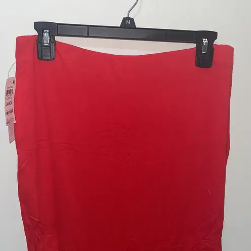 Bar III  red Slit Pencil Skirt