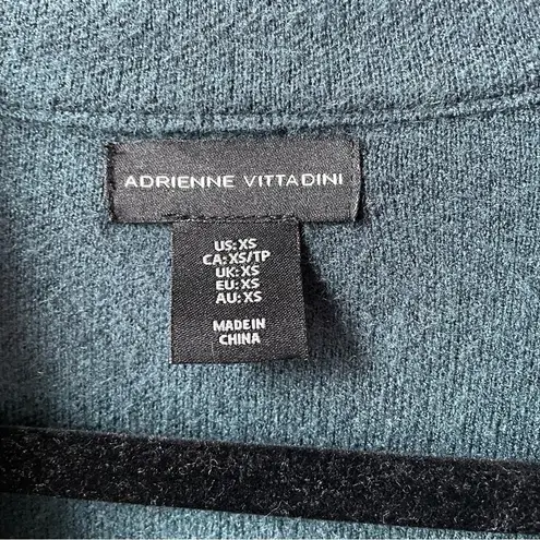 Adrienne Vittadini Teal Knit Blazer with Notched Lapel