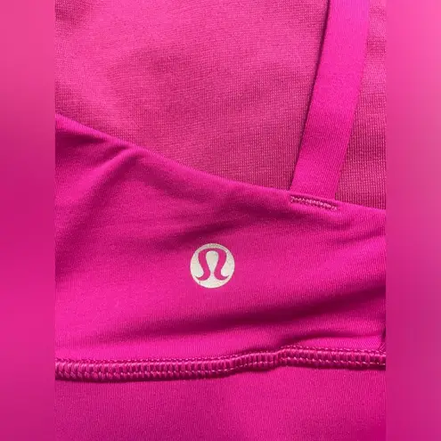 Lululemon  Energy Bra Pink Fuchsia Color Size 8