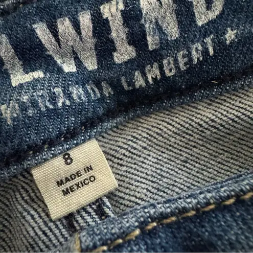 Idyllwind Straight Leg Distressed Jeans in Going Places Dark Medium Wash Size 8