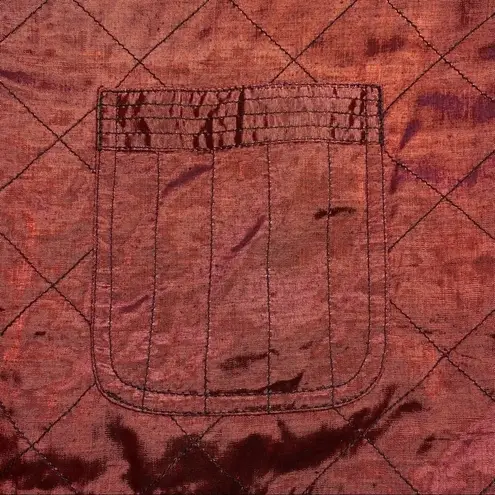 Unique Vintage Vintage Yak Magik Patchwork Quilted Velvet Reversible Button Front Jacket XL