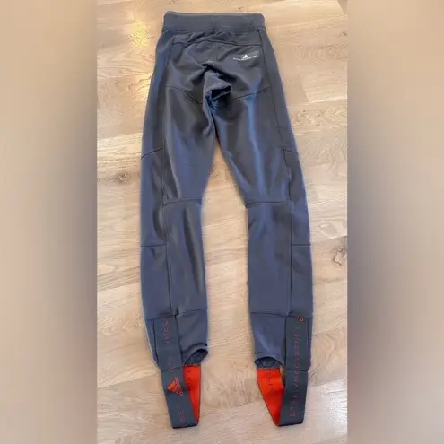 adidas By Stella McCartney Climaheat Warm Stirrup Tights Run Gym 2XS XXS Gray