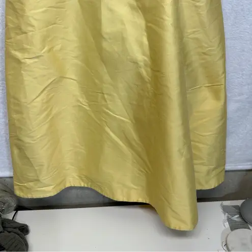 Weekend Max Mara Yellow Sleeveless Babydoll A Line Dress Size 10
