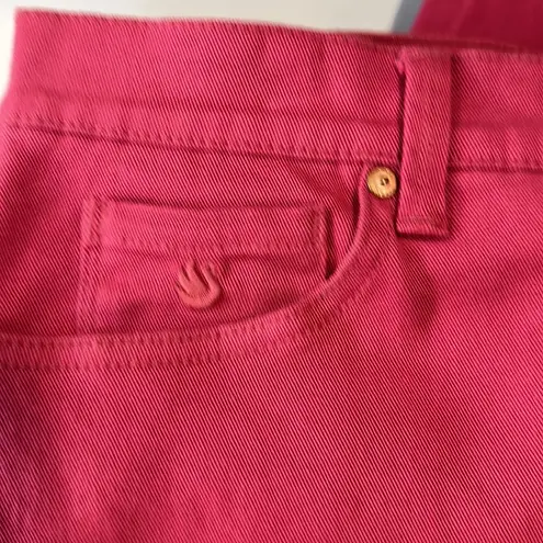 Gloria Vanderbilt  Amanda Slimming Effect Pink Denim Bermuda Shorts