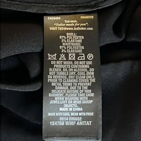 Ted Baker London Anitat Tailored Black Pants Size 2