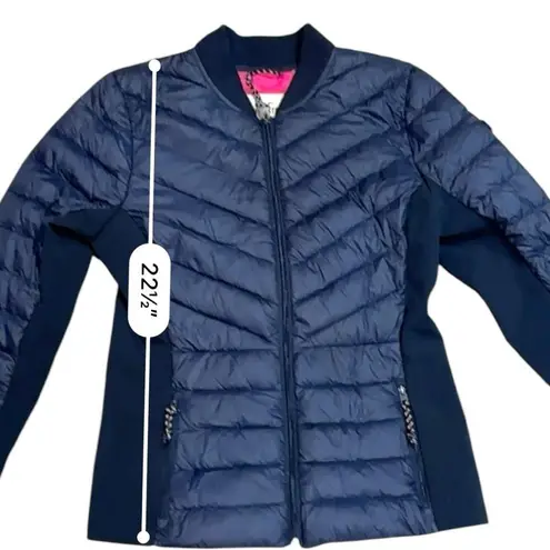 Hollister Navy Down Lightweight Puffer Jacket by  Size Small - Image 7