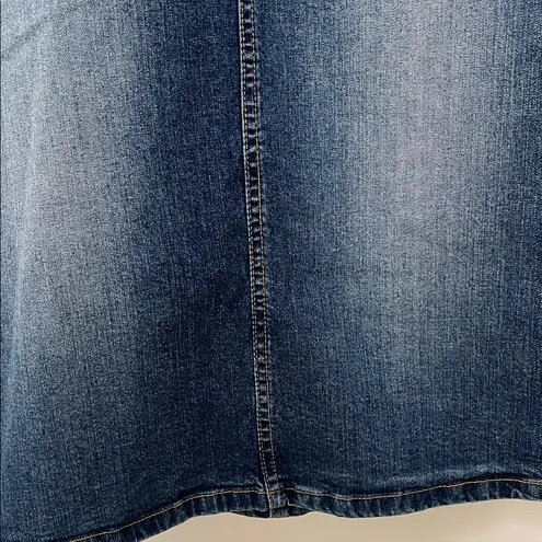 Saint Tropez West 90s Y2k Retro Maxi Denim Skirt - Size 8