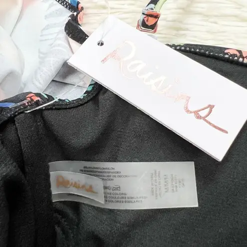 Raisin's Coconut Grove Black Tropical Bikini Size Medium