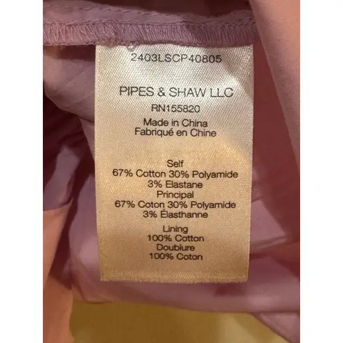 Veronica Beard New Evra Peplum Top in Barely Orchid size 8