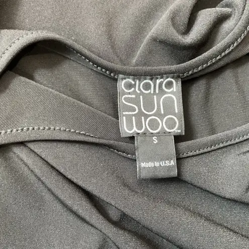 Clara Sun Woo Black Ladder Sleeve Tunic Size Small