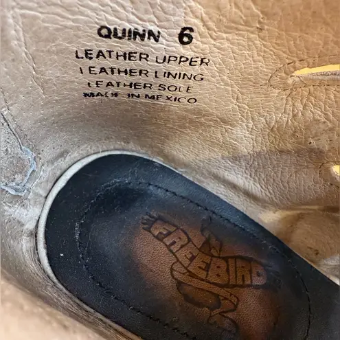 Freebird Quinn Open Toe Strappy Buckles Cream Sandal Booties Size 6