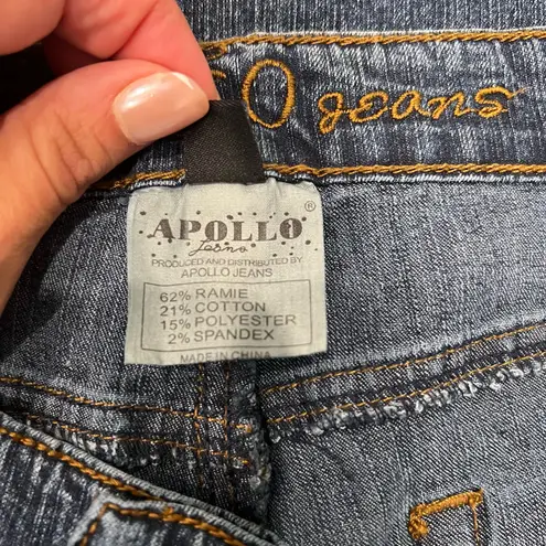 Vintage Y2K Apollo Blue Jeans with Studded Detail Size 10