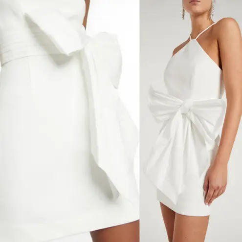 Rebecca Vallance Grace Halterneck Mini Dress NEW Sz UK 10/US 6 White