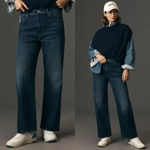 MOTHER Denim Dodger Flood Jeans in Digital Underground 27 Blue