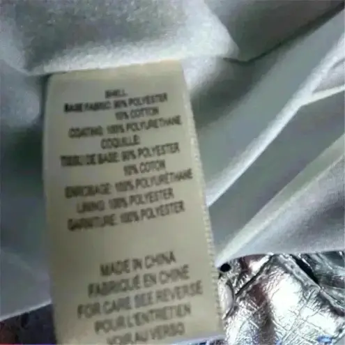 Torn By Ronny Kobo Women's Silver Metallic Mini Skirt Size M Party