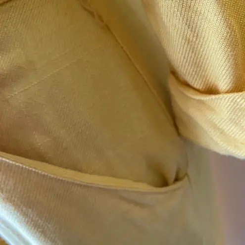 Danny & Nicole sz L silk/rayon yellow midi dress