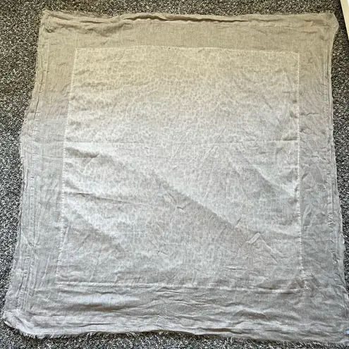 Marella Women’s Leopard Square Neckerchief Scarf Tan