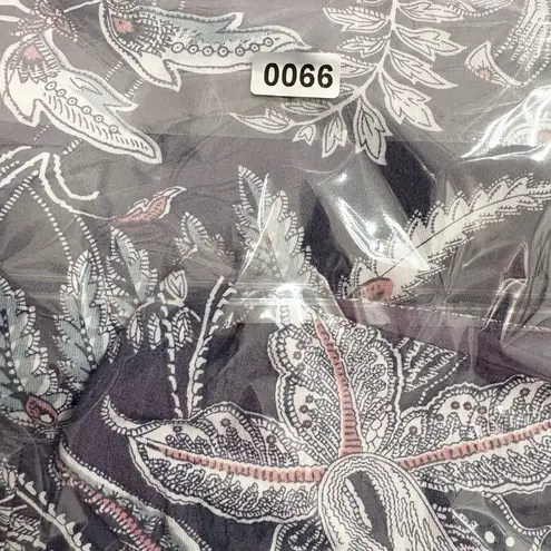 Loft  Floral Romper Purple Sleeveless V-neck Shorts Wrap Around Side Tie Tropical