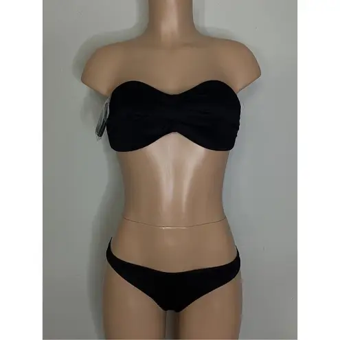 PilyQ New. Black Pearl bikini set. L-top/M-bottom. Retails $169
