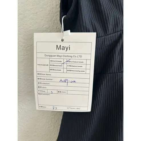 ANDIE Swim The Mykonos Ribbed One Piece in Black S NWT